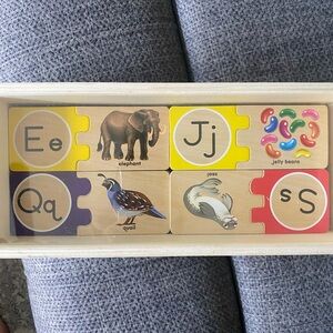 Melissa & Doug Yellow and Purple Alphabet Puzzle